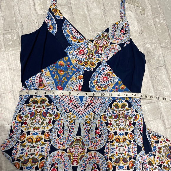 Blue multicolored paisley Kaleidoscope Maxi Dress - Picture 5 of 9